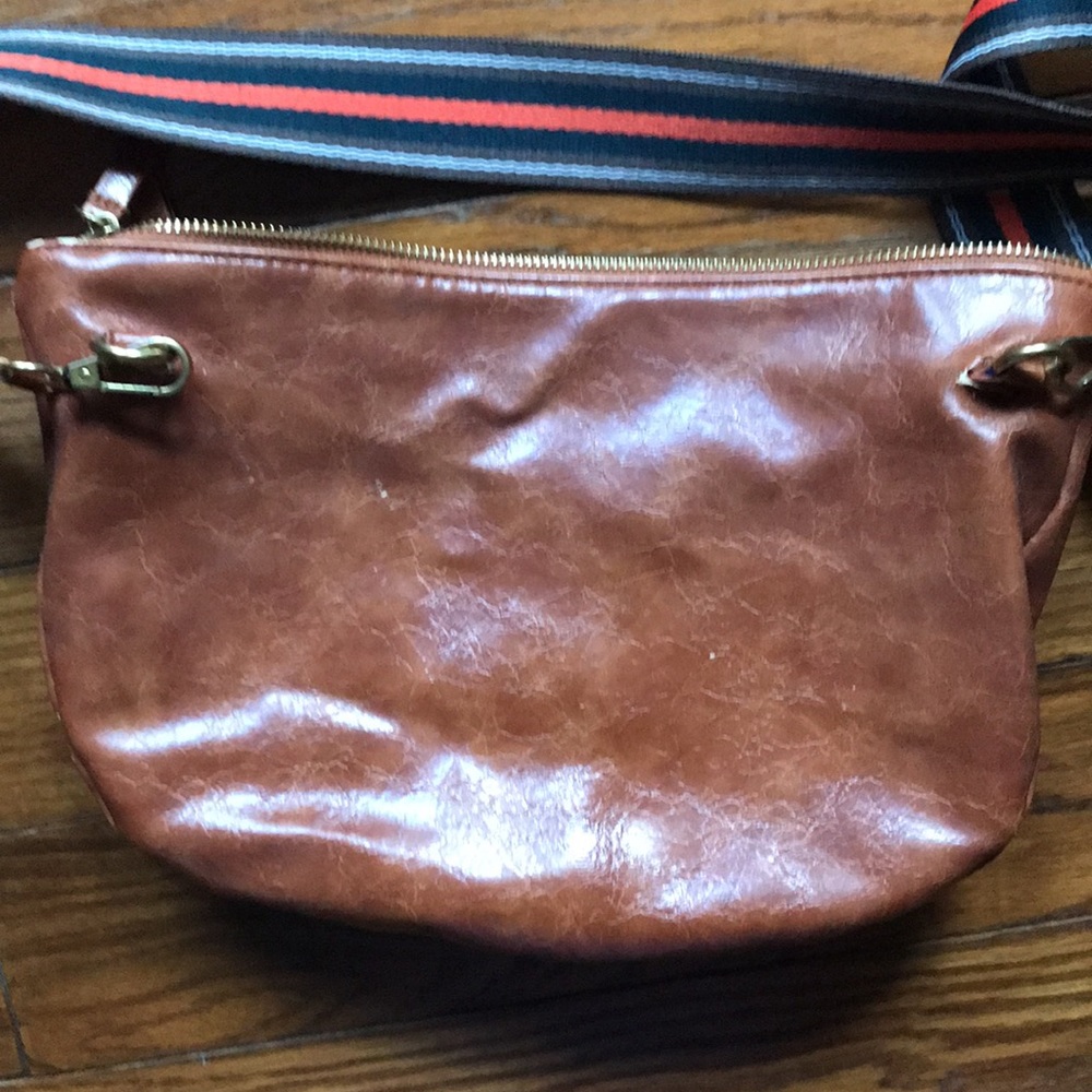 Anthropologie crossbody purse bag brown